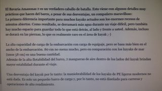 Kayak K2 Fibra 4.80m x 0.80m 32kg