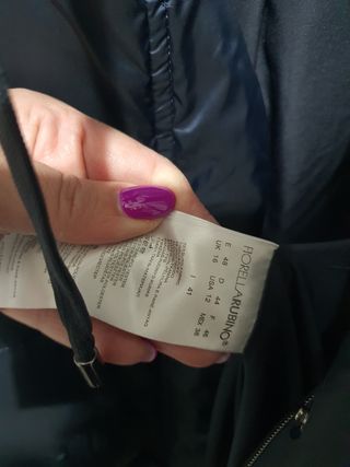 Piumino Fiorella Rubino blu