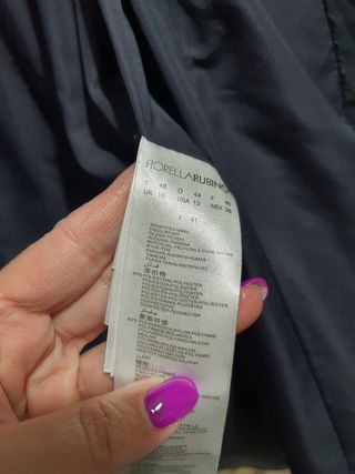 Piumino Fiorella Rubino blu