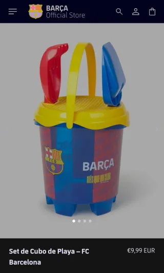 Set Cubo Playa oficial FC Barcelona