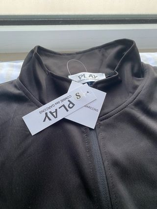 Felpa Comme des Garçons PLAY zip marrone S