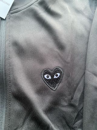 Felpa Comme des Garçons PLAY zip marrone S