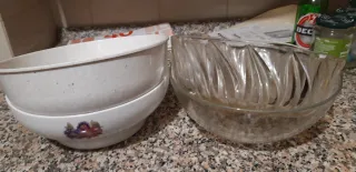 Set Insalatiere Ceramica e Vetro