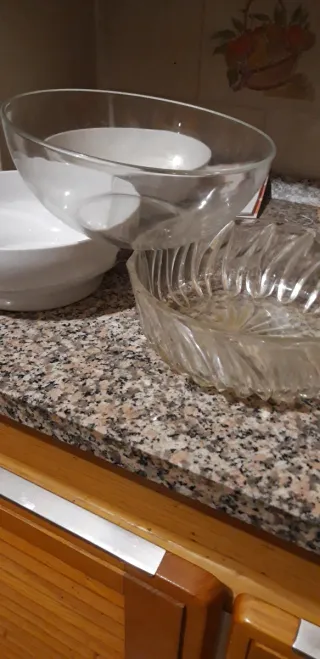 Set Insalatiere Ceramica e Vetro