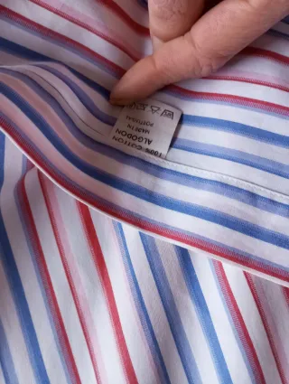 Camisa Gant Rayas Azul Rojo Blanco