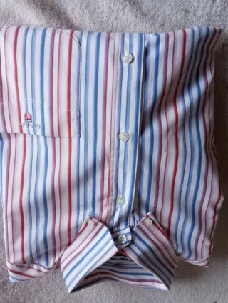 Camisa Gant Rayas Azul Rojo Blanco
