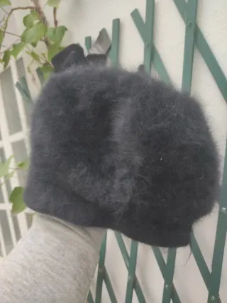 Conjunto gorro y guantes negro