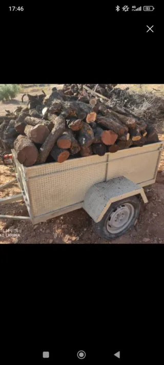 Leña de almendro para estufa o chimenea