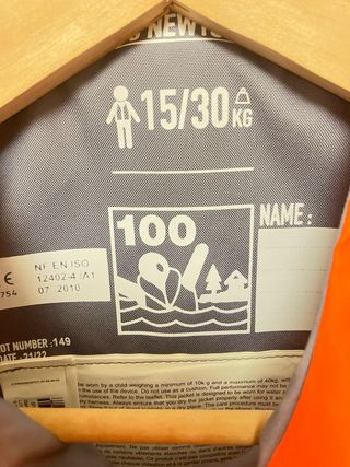 Chaleco niño Tribord 100N (15-30kg)