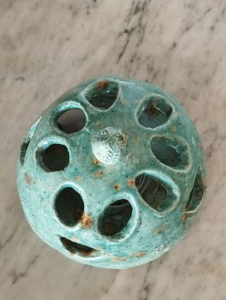 Luminária Porta Vela Cerâmica Artesanal