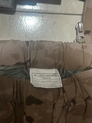 Chainterperie arido militar talla XL modelo nuevo