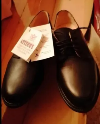 Zapatos Ituzzi Piel Negro Caballero Sin Estrenar