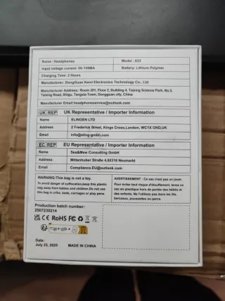 Auriculares Open Ear Conducción Ósea Negro #230214