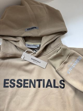 Sudadera Essentials Talla M Beige