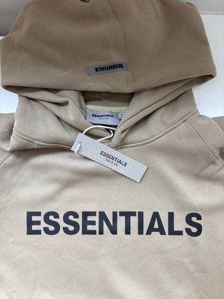 Sudadera Essentials Talla M Beige