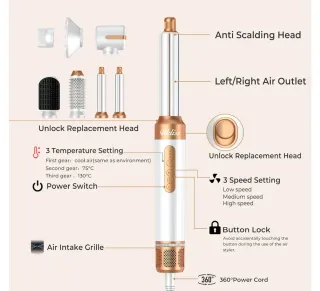 Secador de pelo Ukliss 7 en 1