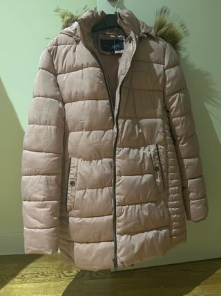 Parka Polo Club rosa con capucha extraíble