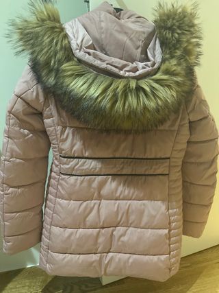 Parka Polo Club rosa con capucha extraíble