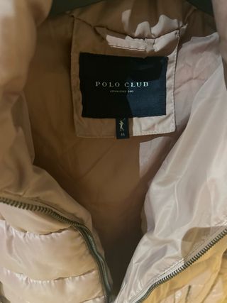 Parka Polo Club rosa con capucha extraíble