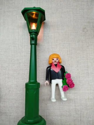 Playmobil Farola Victoriana con luz y Novio