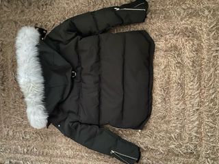 Giacca Moose Knuckles nera con cappuccio