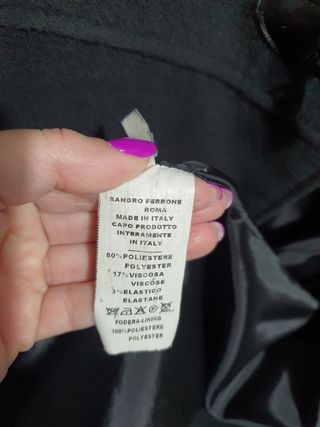 Cappotto Sandro Ferrone Nero