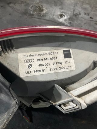 Piloto Trasero Izquierdo Audi A4 Avant 2007