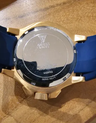 Orologio Guess Uomo Acciaio W0247G3 Blu Oro