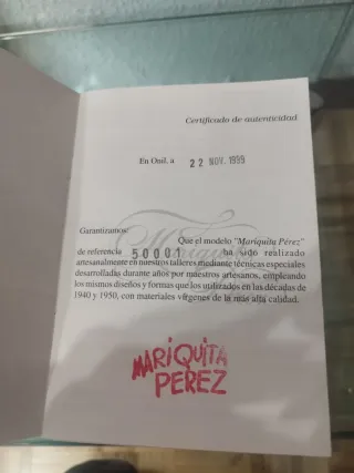 Muñeca Mariquita Pérez 1999