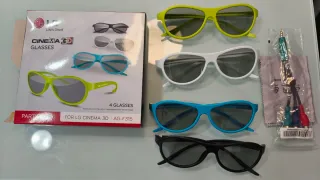 Set 4 Gafas Cinema 3D LG AG-F315
