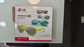 Set 4 Gafas Cinema 3D LG AG-F315