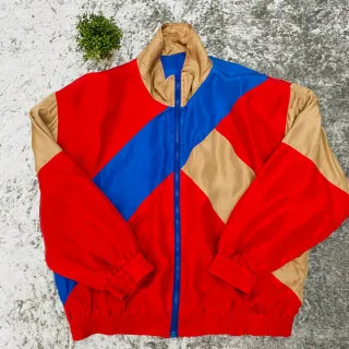 Giacca bomber uomo vintage retro in pura seta