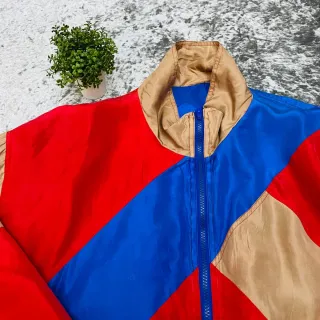 Giacca bomber uomo vintage retro in pura seta