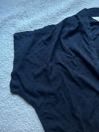 Blusa H&M azul con puntos