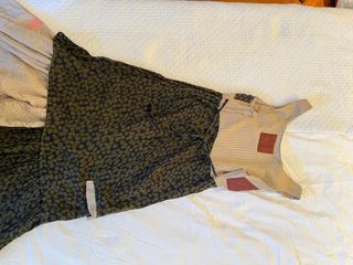 Vestido hecho a mano patchwork seda