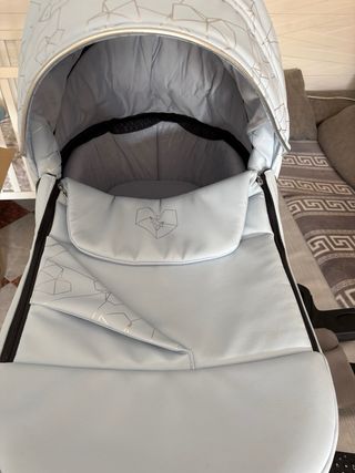 Carro Bebé Junama Diamond celeste y plata