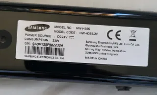 Barra de Sonido Samsung HW-H355 Negra