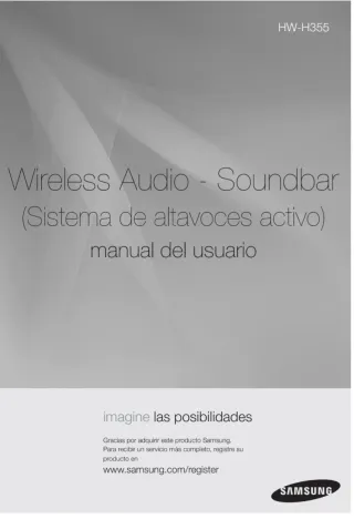 Barra de Sonido Samsung HW-H355 Negra