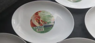 Set 6 piatti piani bianchi