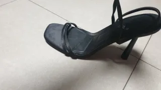 Sandalias tacón Zara T 38