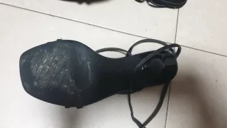 Sandalias tacón Zara T 38