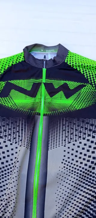 Maillot Ciclista NW Verde y Negro