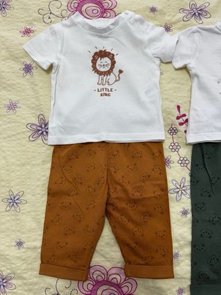 2 Conjuntos Verano Bebés gemelos 0-3 Meses