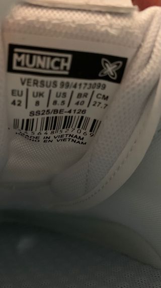 Zapatillas Munich Versus 99 Gris/Blanco