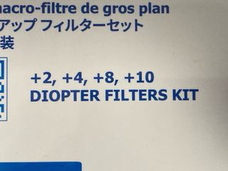 Kit Filtros Macro para Objetivo de 58mm /+2+4+8+10
