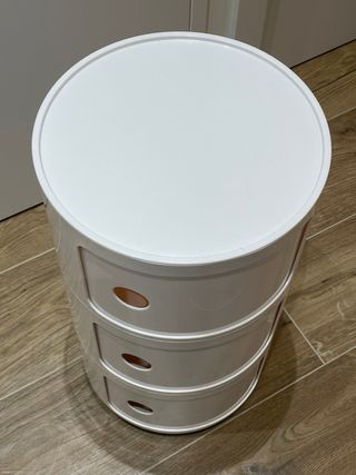 Mueble modular estilo Kartell 3 cajones blanco