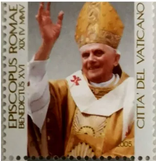 Francobollo Vaticano Papa Benedetto XVI 2005