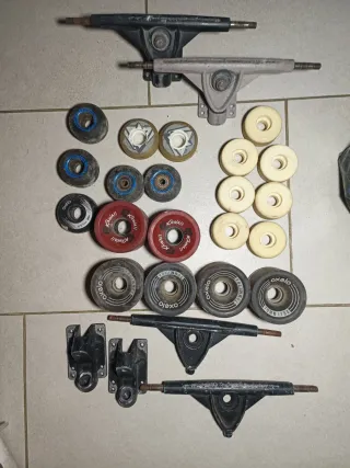 Ejes y ruedas para longboard,oxelo y otras marcas