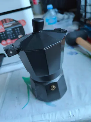 Cafetera Italiana Monix 6 Tazas Negra