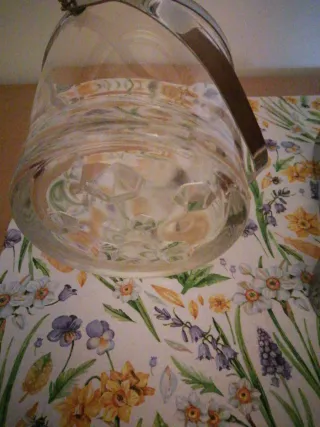 Cubeta Hielo Vidrio con Pinza